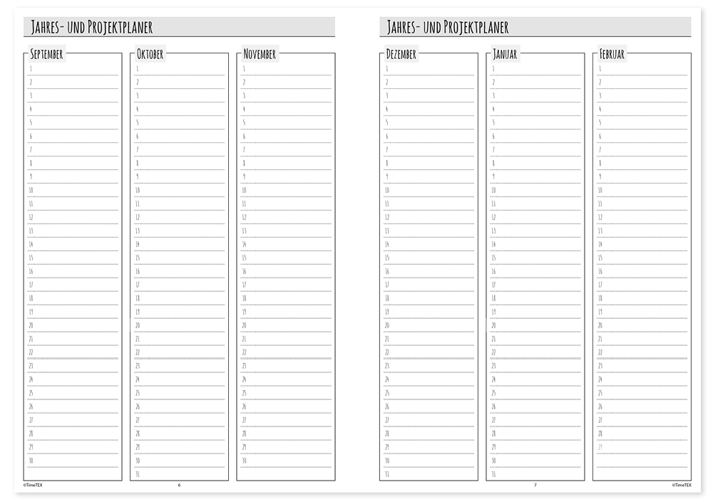 TimeTEX Semester-Planer A5