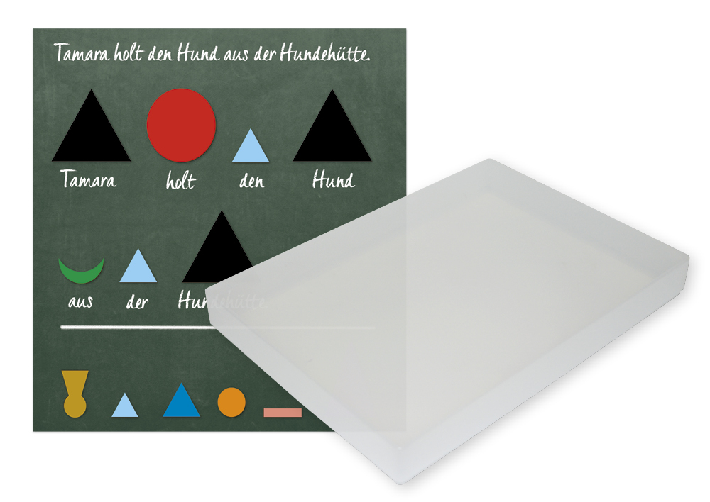 Set med ordsymboler, magnetiska, 60 stycken, i lådan "Montessori Premium"