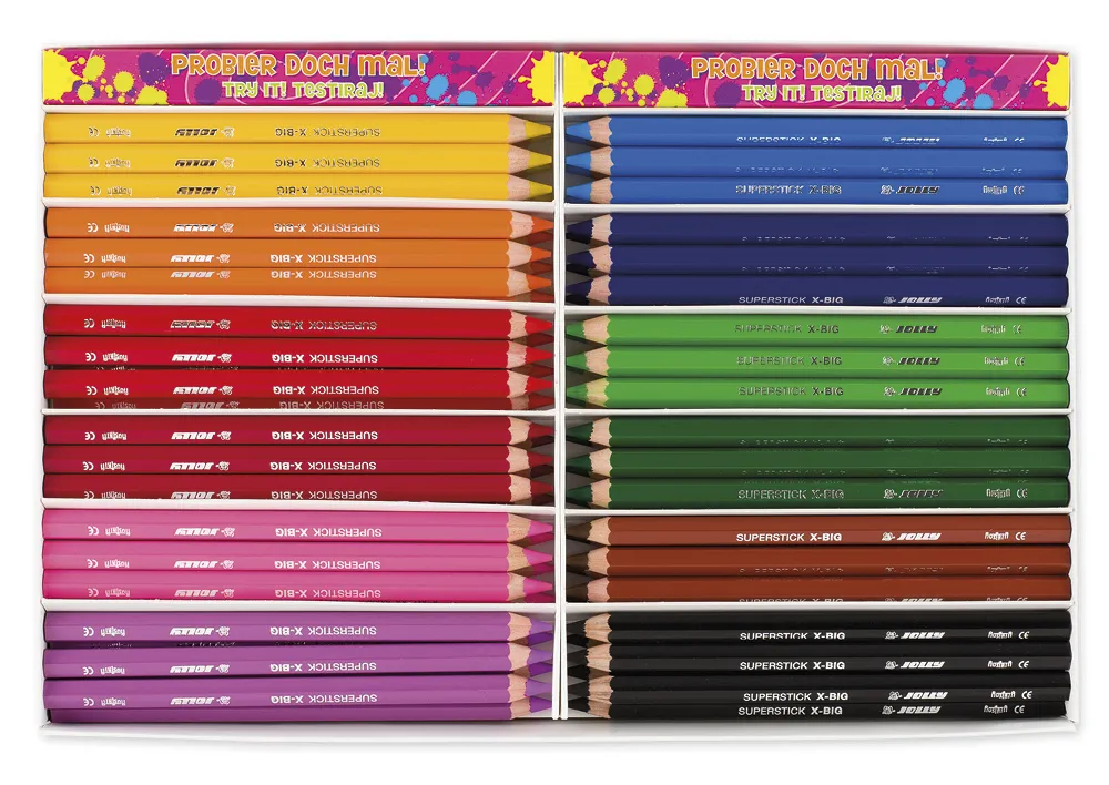 Gruppen-Set JOLLY X-BIG, Grundfarben, 72-tlg.