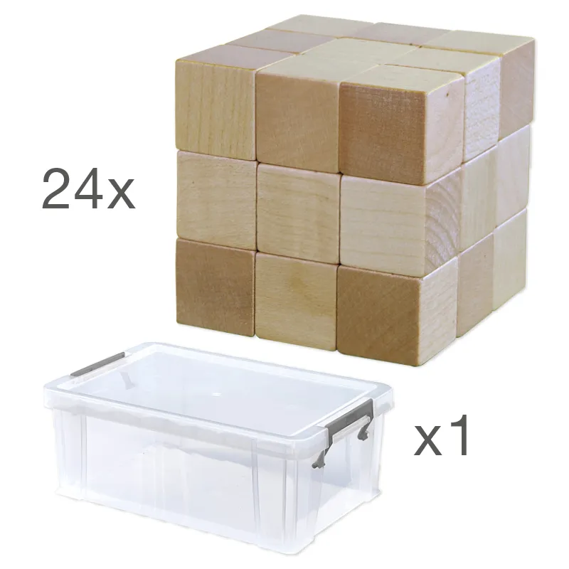 Klassensatz Soma-Würfel, 24-tlg., in Box