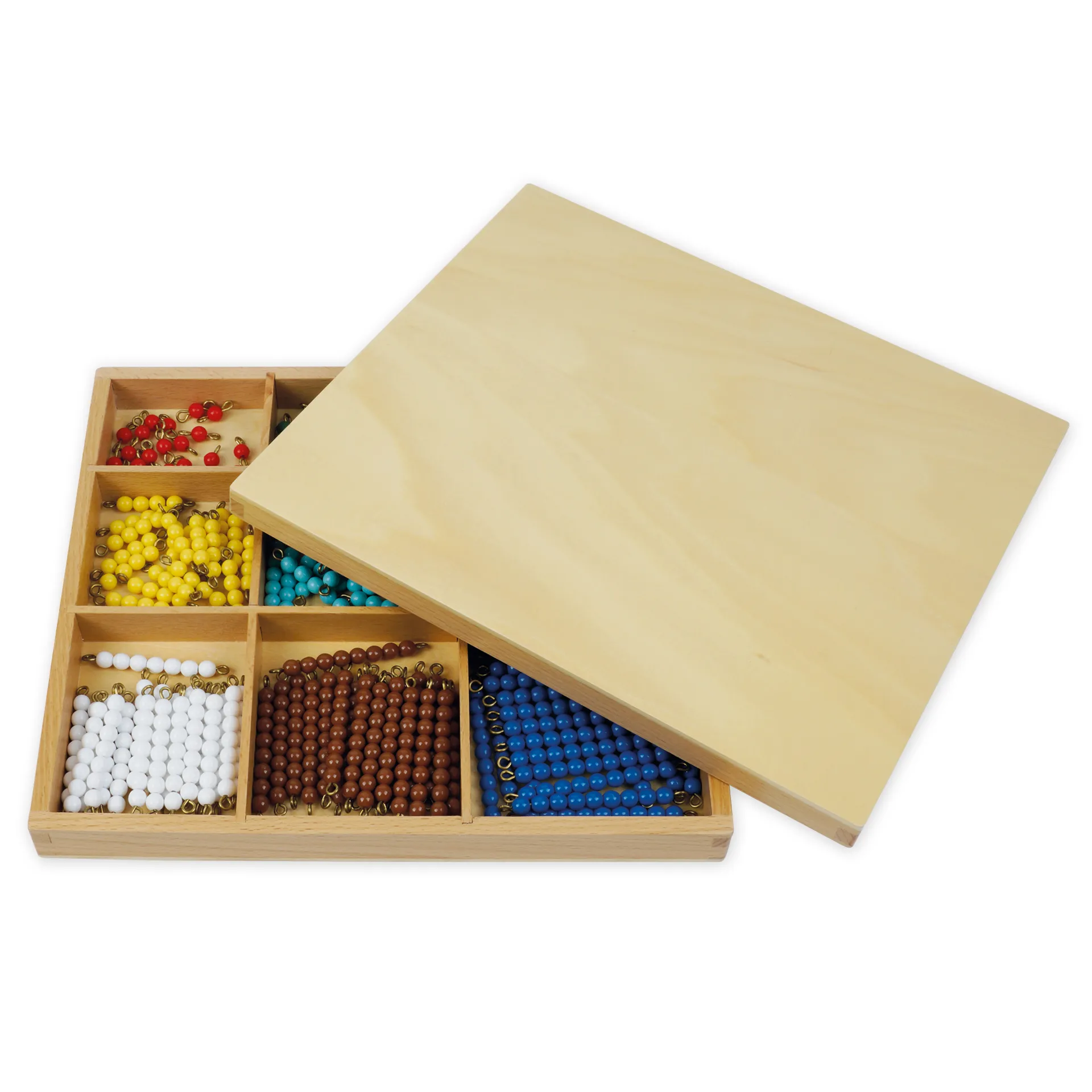 TimeTEX Kasten mit Perlenstäbchen für das Multiplikationsbrett "Montessori Premium"