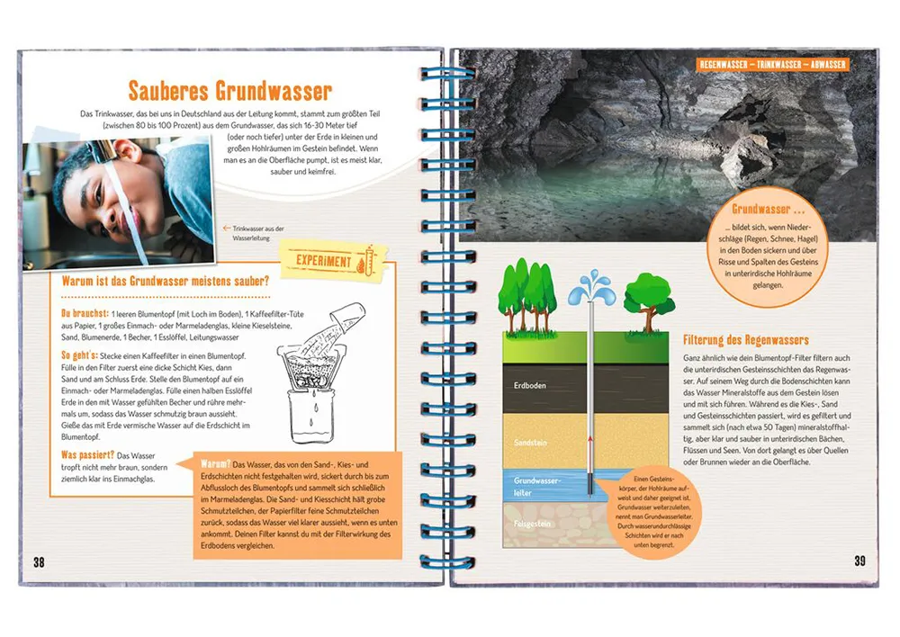 Buch "Das Wasser-Forscherbuch: Alles über Wasser & Gewässer", 96 Seiten