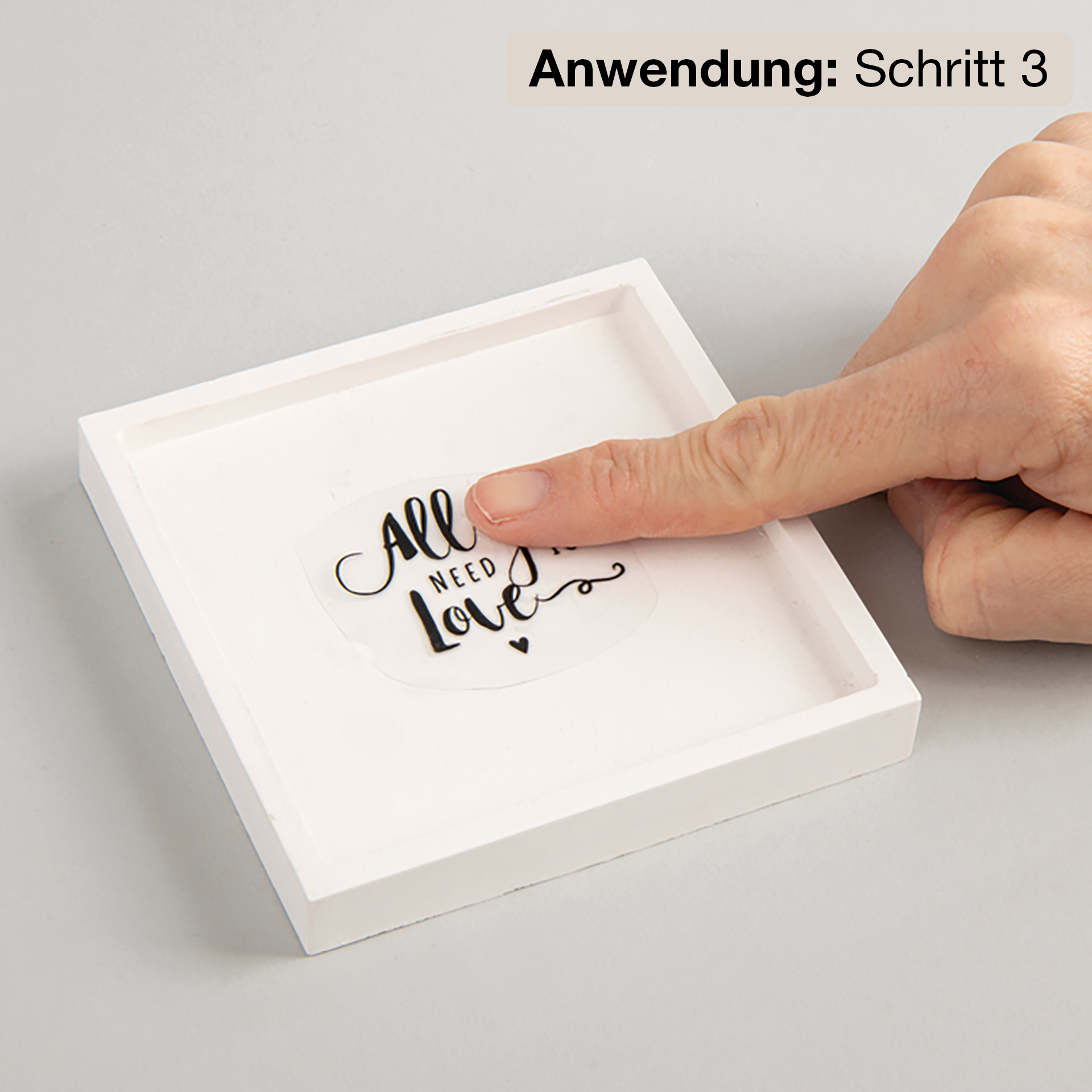 Transfer-Aufkleber "Words”, mit 3D-Effekt