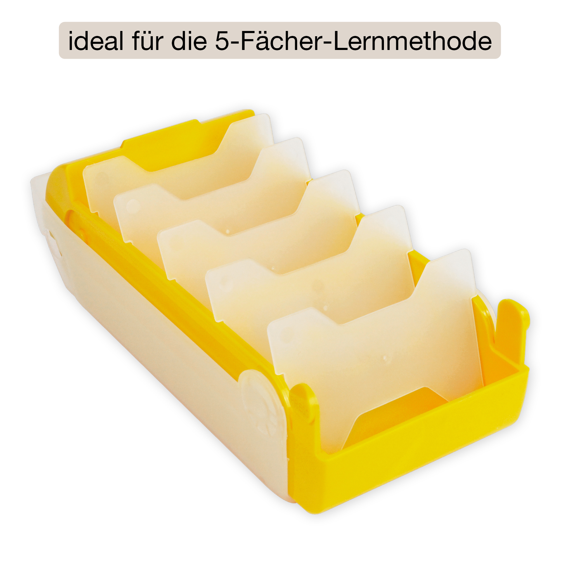 Lernbox A8 Kunststoff mit 100 Lernkärtchen