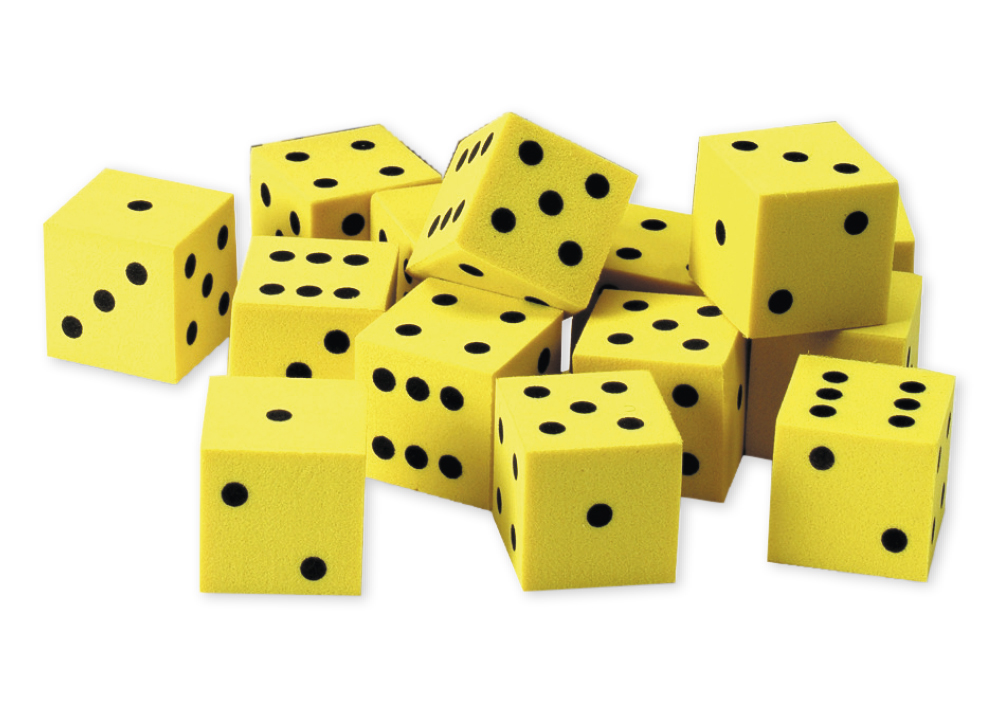 Flüster-Spielwürfel Satz, 200-tlg., 17 mm, mit Augen