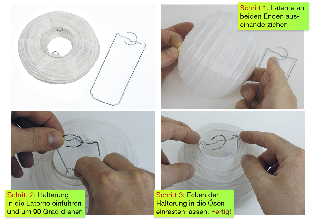 Papier-Lampions rund, 12 Stück Papier-Lampions rund, 12 Stück