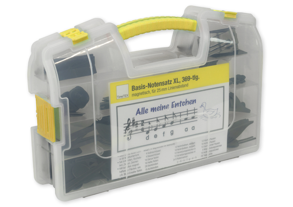 TimeTEX Basis-Notensatz XL, magnetisch, 369-tlg. im Koffer