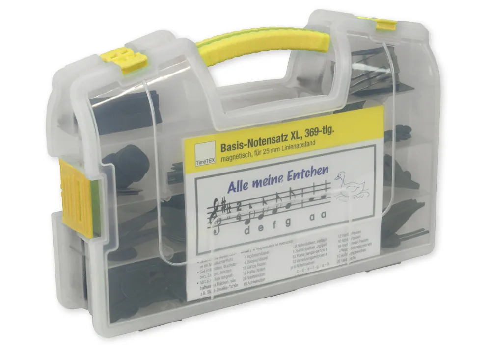 TimeTEX Basis-Notensatz XL, magnetisch, 369-tlg. im Koffer
