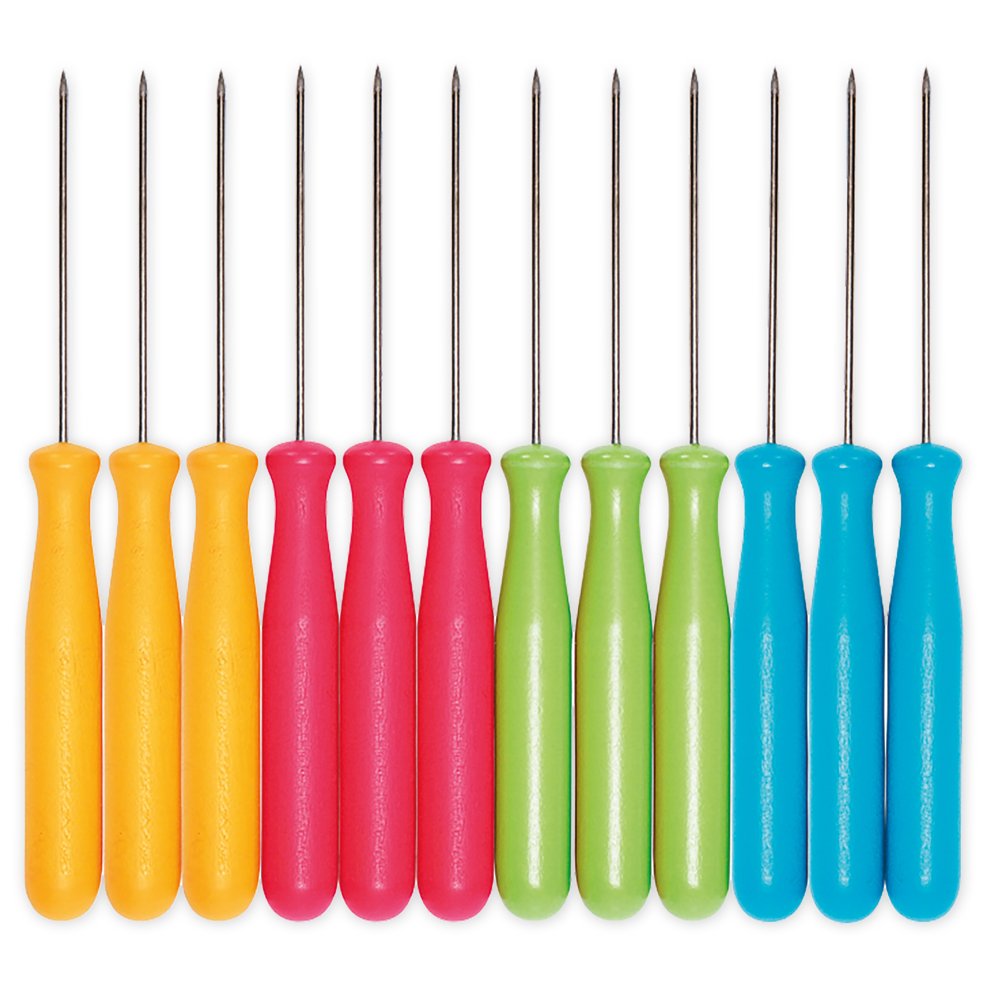 Set Prickelnadeln "4 Farben", 13,5 cm, 12 Stück