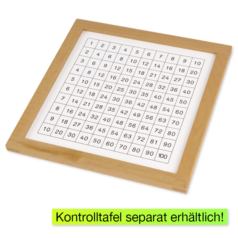Tableau de Pythagore TimeTEX « Montessori Premium »