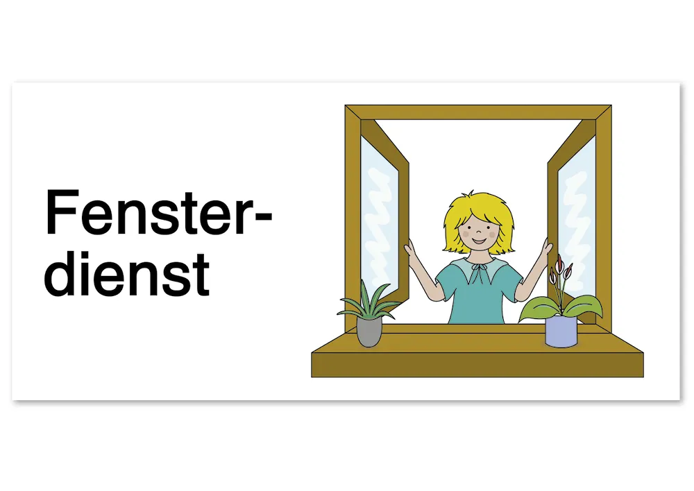Klassendienst-Bildkarten aus Pappe, 24-tlg.