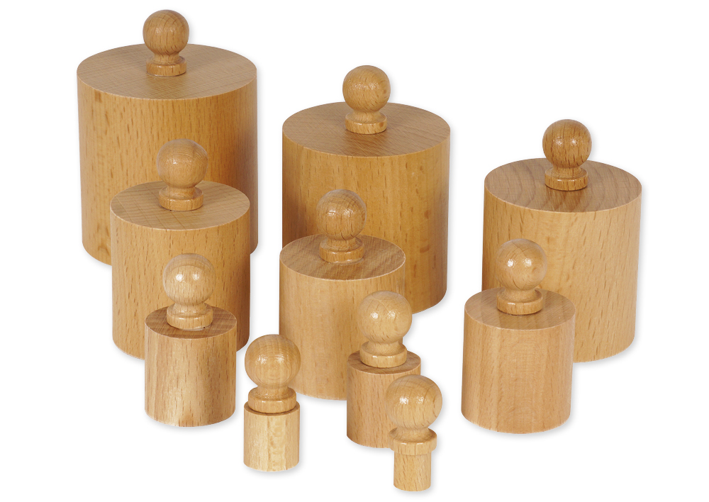 TimeTEX block med cylindrar 1 "Montessori Premium"