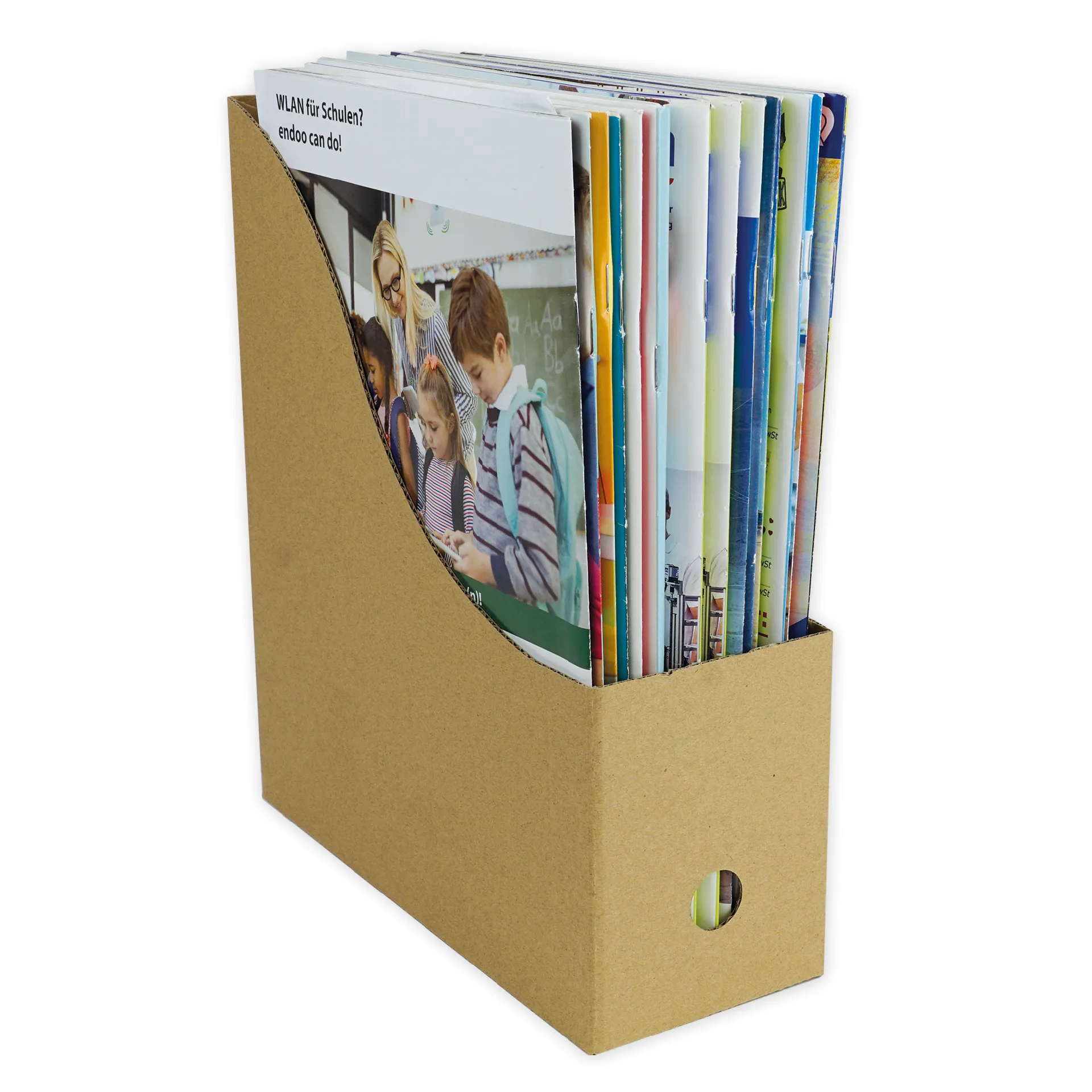 Set Natura-Stehsammler A4 aus Pappe, 5 Stück