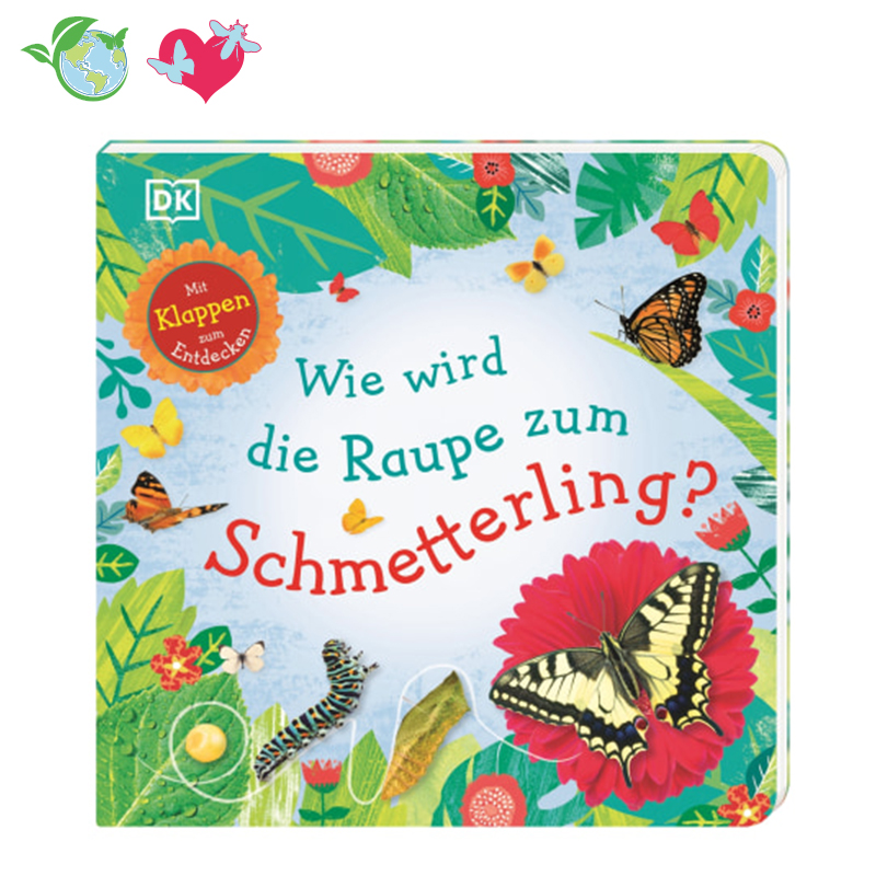 TimeTEX Buch "Wie wird die Raupe zum Schmetterling?", 18 Seiten