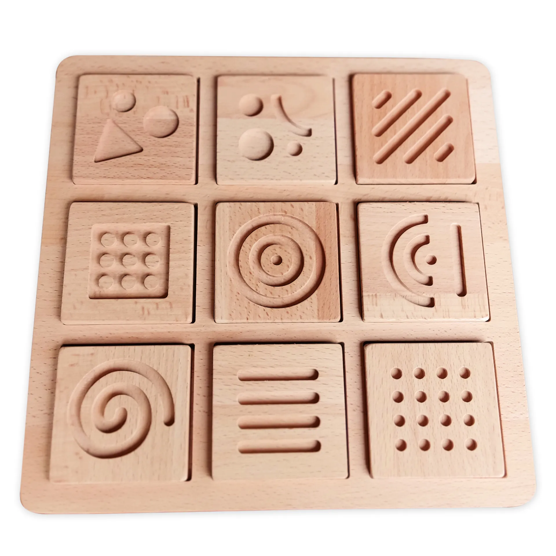 Jeu de memory sensoriel « Puzzle », en bois, 20 pcs
