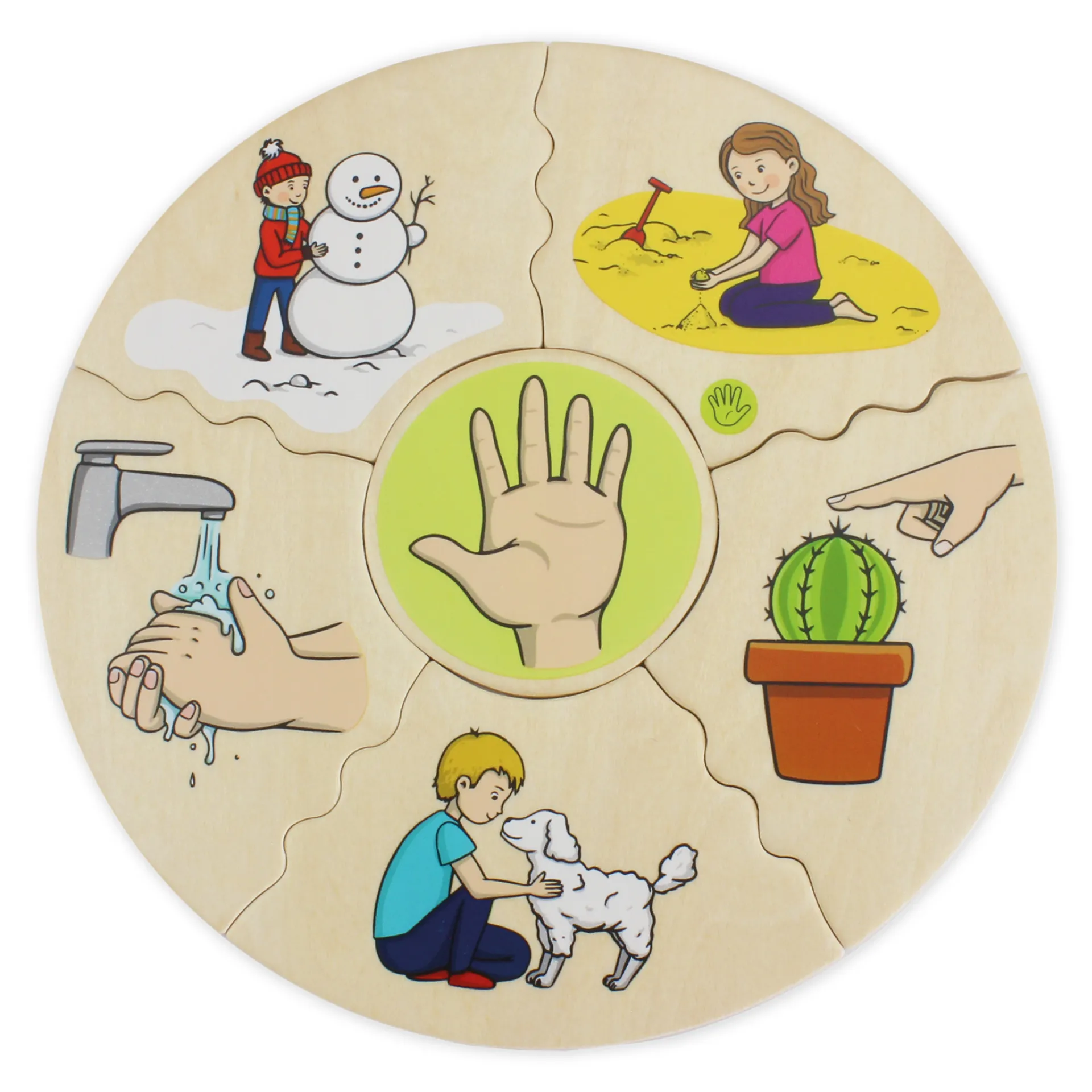 beleduc Puzzle Humanico "5 Sinne", 30-tlg.