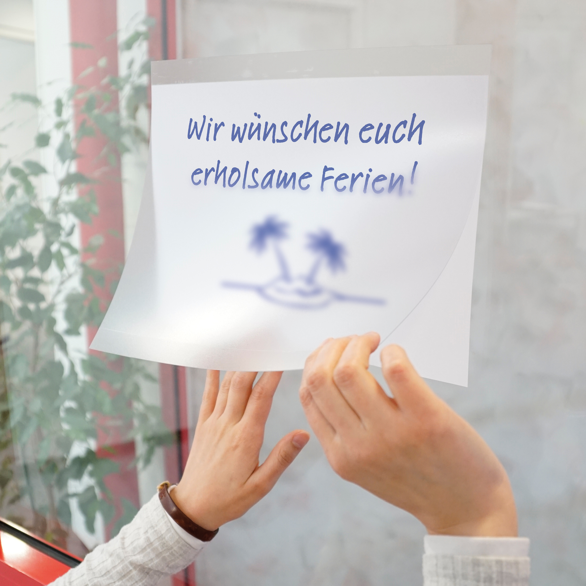 TimeTEX anslagsfickor A4 liggande, självhäftande, 2 st