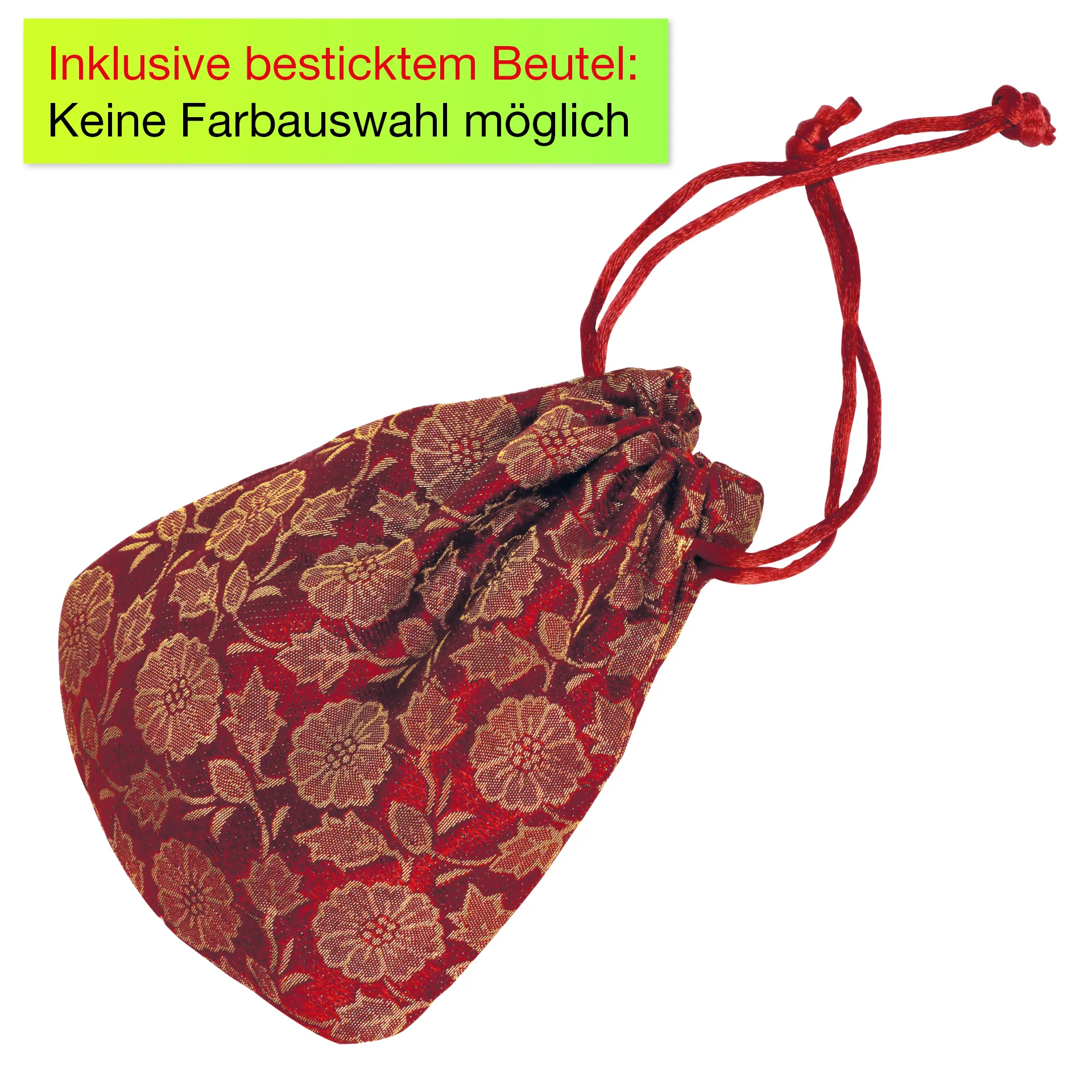 Klangschale im Stickbeutel, 7,0 cm ø, ca. 160 g