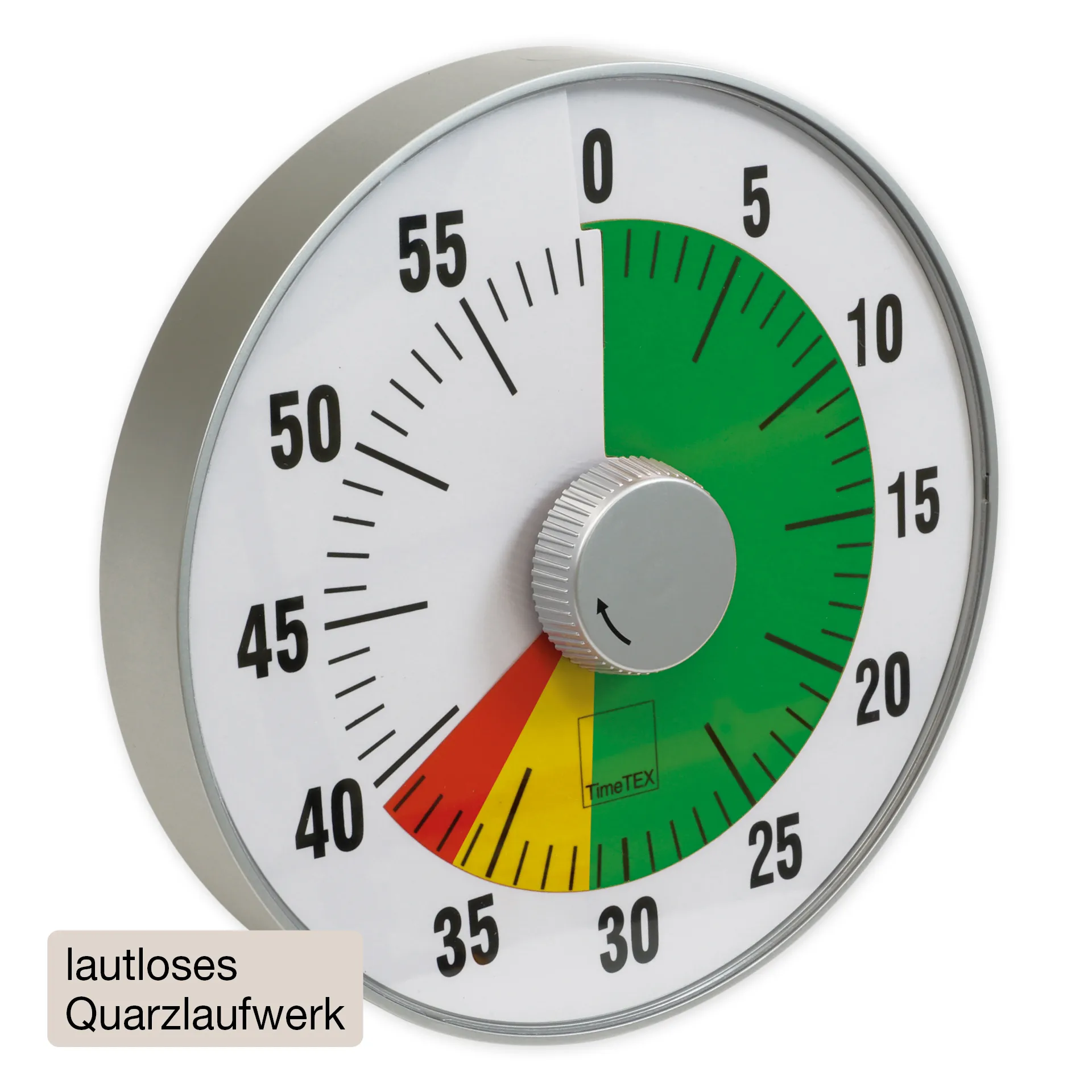 TimeTEX - Ceas temporizator "silențios" L, ø 19 cm, cu disc în culorile semaforului