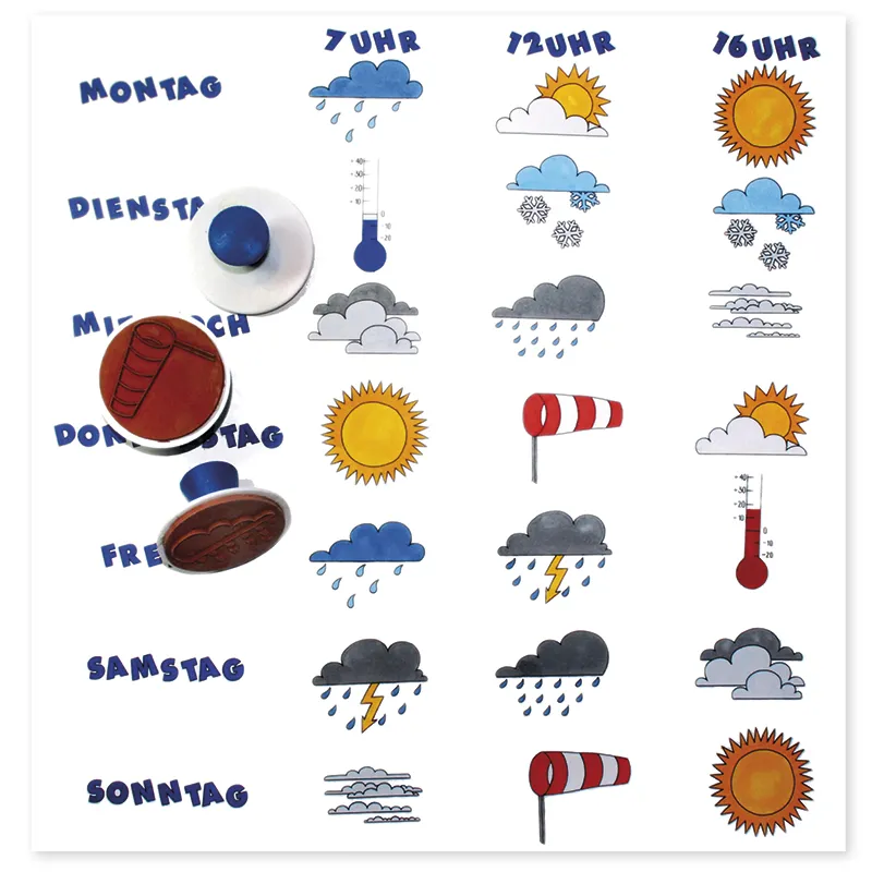 Stempel "Wetter", 10-tlg.