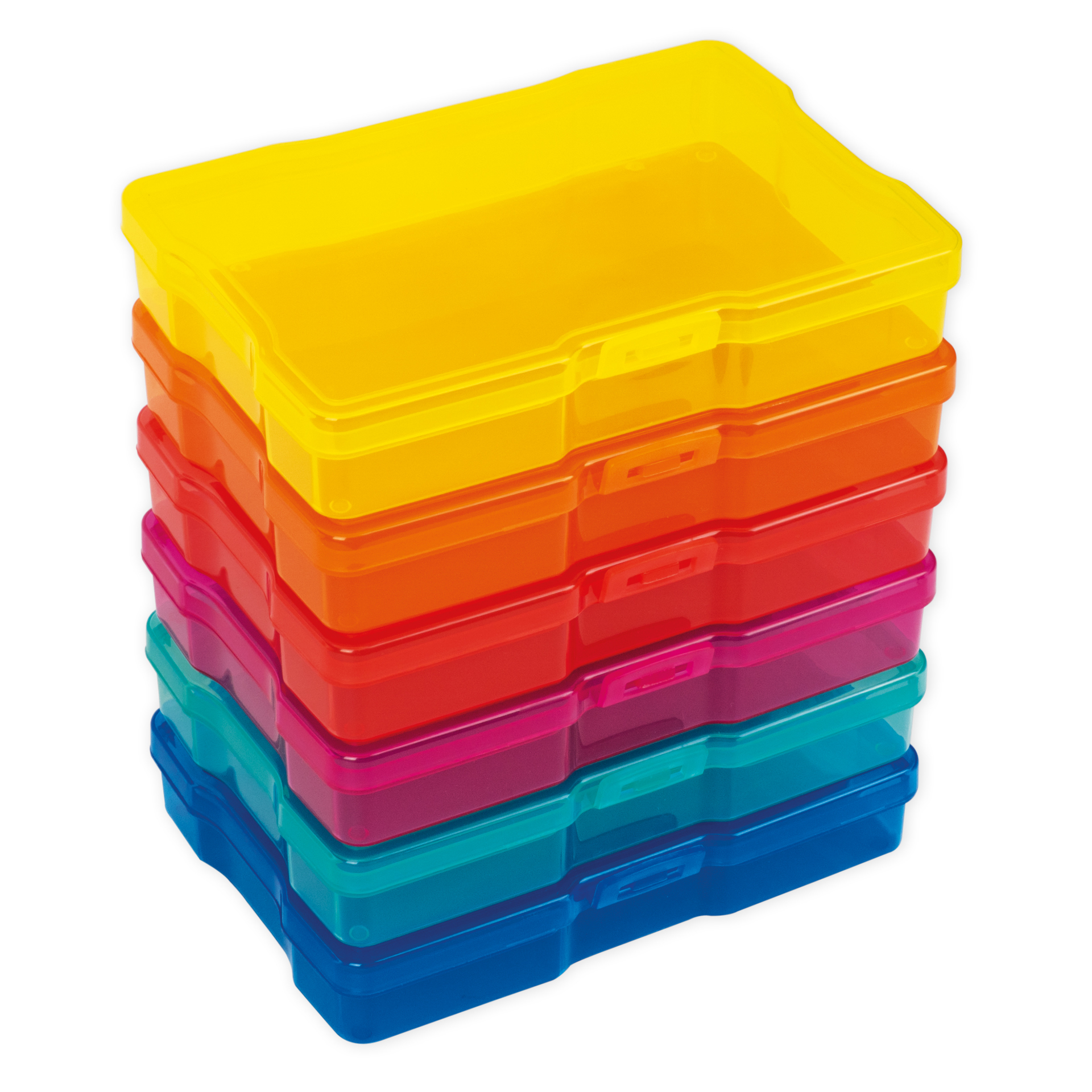 TimeTEX Farb-Boxen in der Box, transparent, 7-tlg.