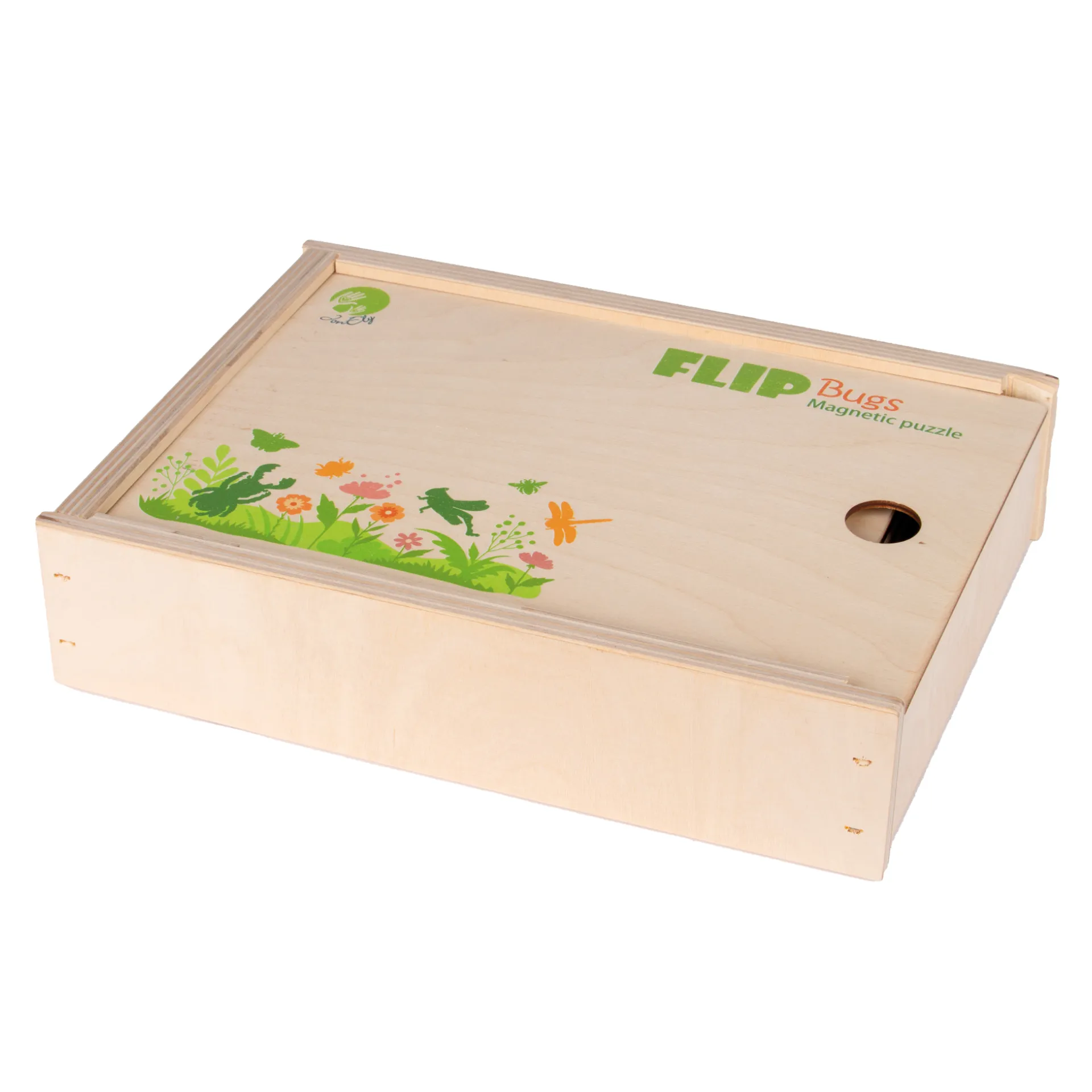 Magnet-Puzzle "Insekten" aus Holz, 45-tlg.