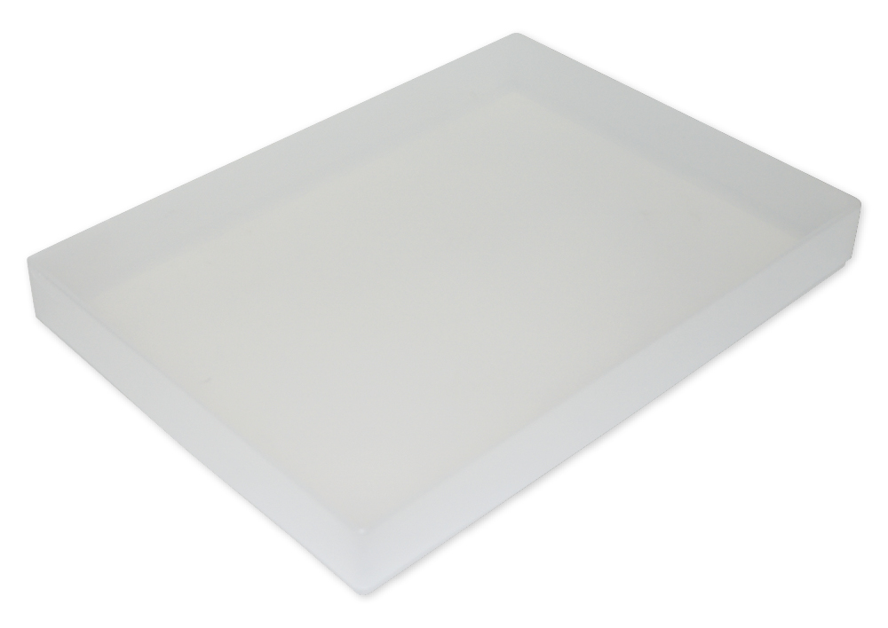Plastkasse A3 transparent farveløs