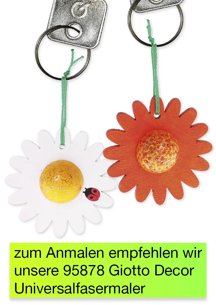 Schlüsselanhänger "Blume", 2 Stück