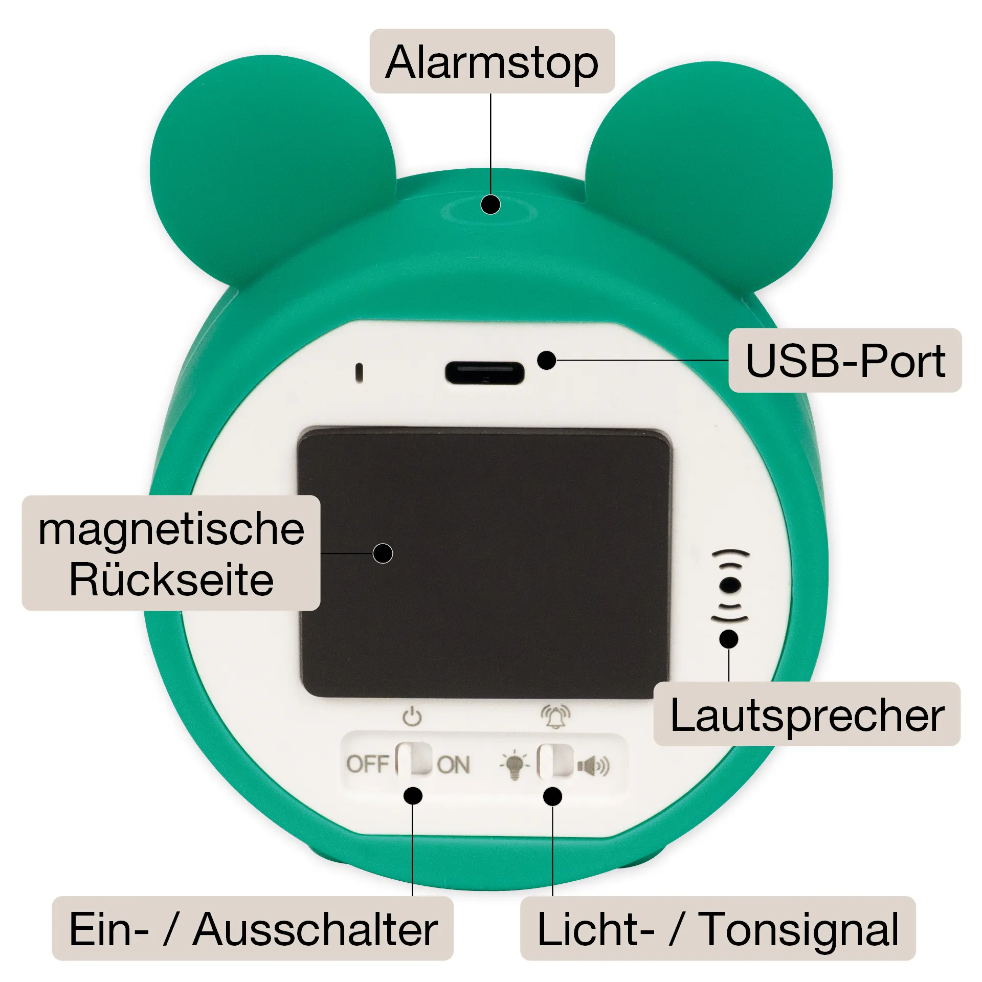 TimeTEX lydløs timer mus