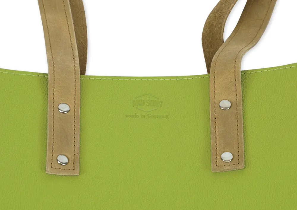 Bolso de hombro "Mali" de cuero de manzana