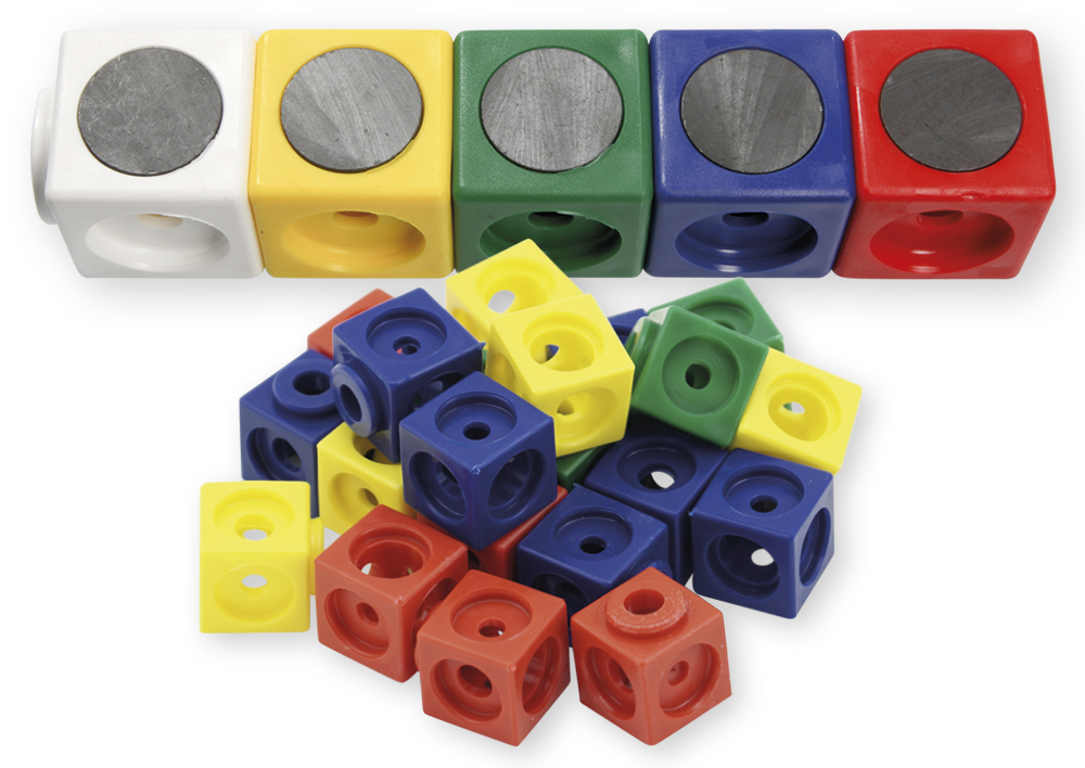 TimeTEX DICK-System Set Demo-Steckwürfel magnetisch, 3,4 cm, 20 Stück im Polybeutel