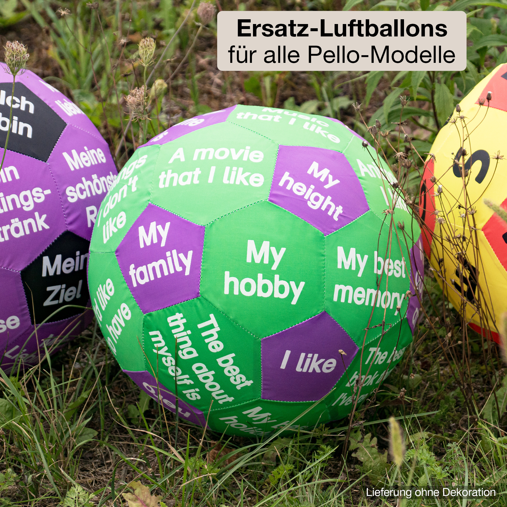 Set Ersatz-Luftballons für Lernspiel-Ball "Pello"