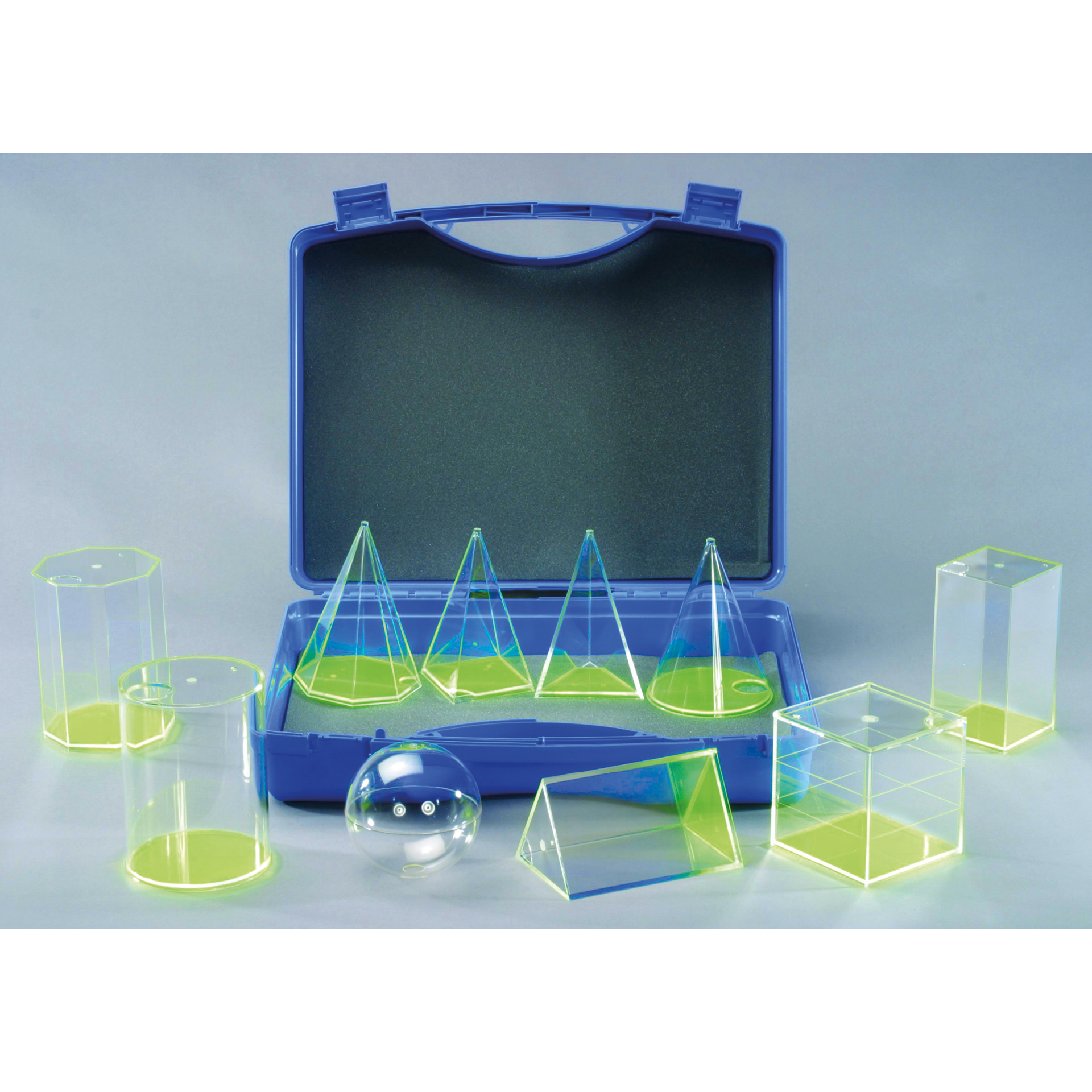 TimeTEX Set Geometrie-Körper zum Befüllen, 10-tlg. im Koffer