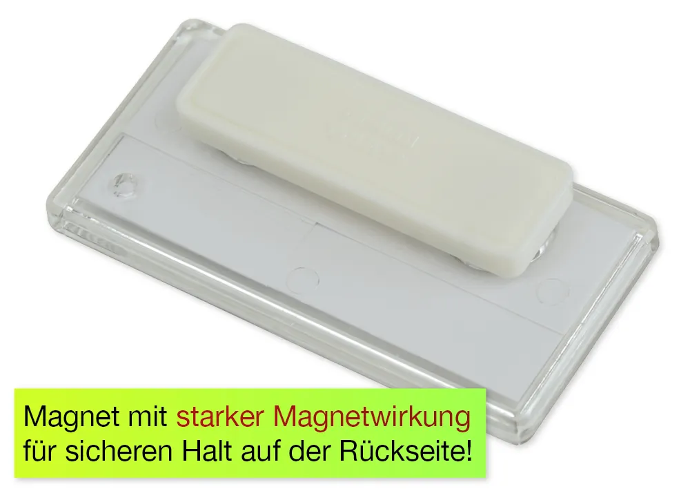 Set Namensschilder, magnetisch, 5 Stück