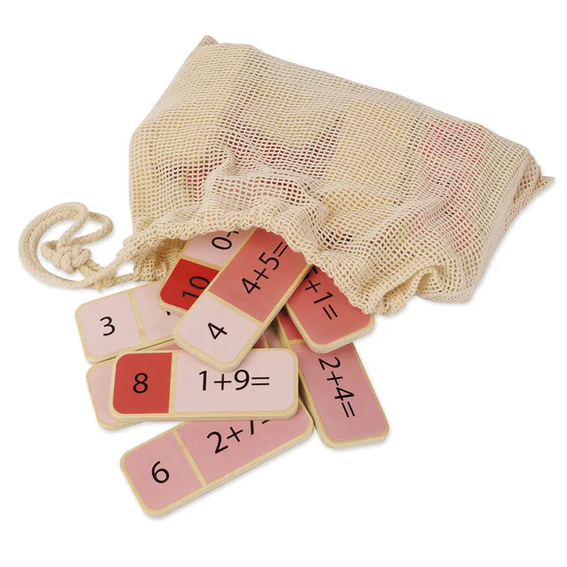 Mathematik-Domino "Additionsaufgaben", 66-tlg. im Stoffbeutel