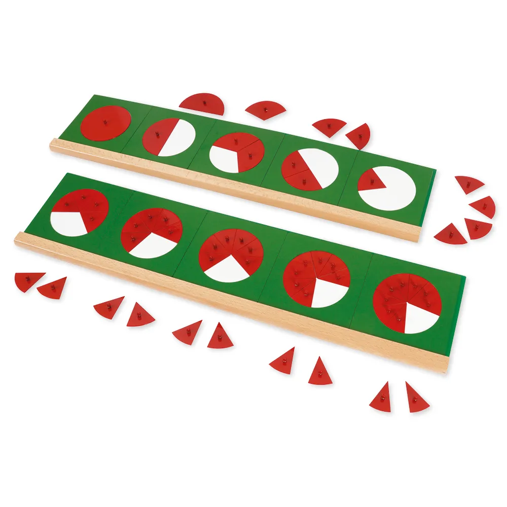 TimeTEX Metallene Bruchrechenkreise "Montessori Premium"