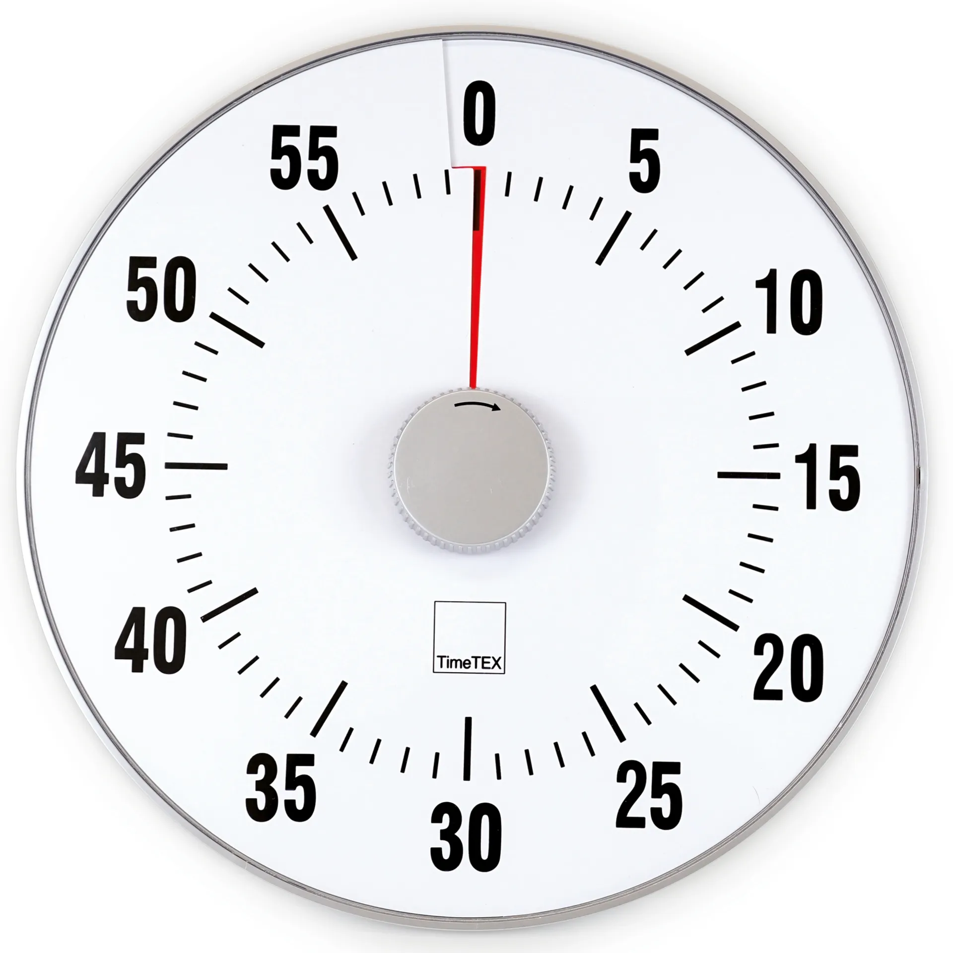 TimeTEX „Silent” Timer XL, średnica 32 cm, z tarczą sygnalizacji świetlnej