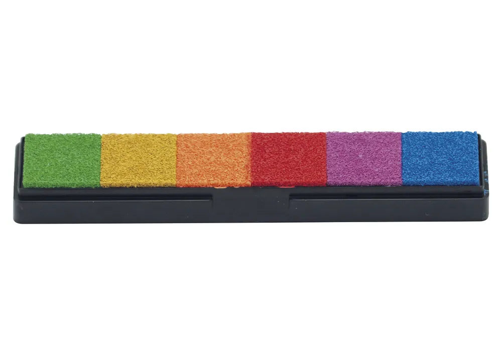 Stempelkissen im Etui, 6 Farben