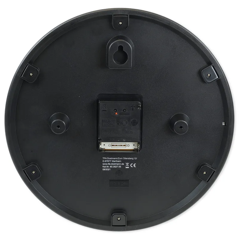 Funk-Schuluhr mit Quarzlaufwerk, schleichender Sekundenzeiger, 30,5 cm ø