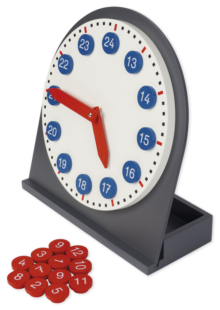 TimeTEX Uhr mit herausnehmbaren Ziffern "Montessori Premium"