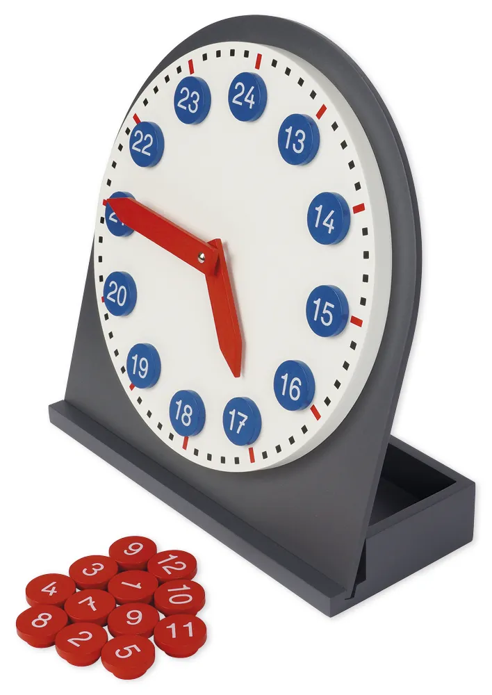 TimeTEX Uhr mit herausnehmbaren Ziffern "Montessori Premium"