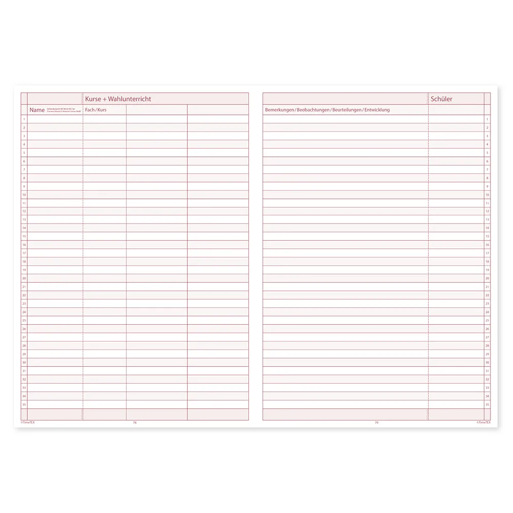 TimeTEX Fachlehrer-Planer A4-Plus 2026/2027