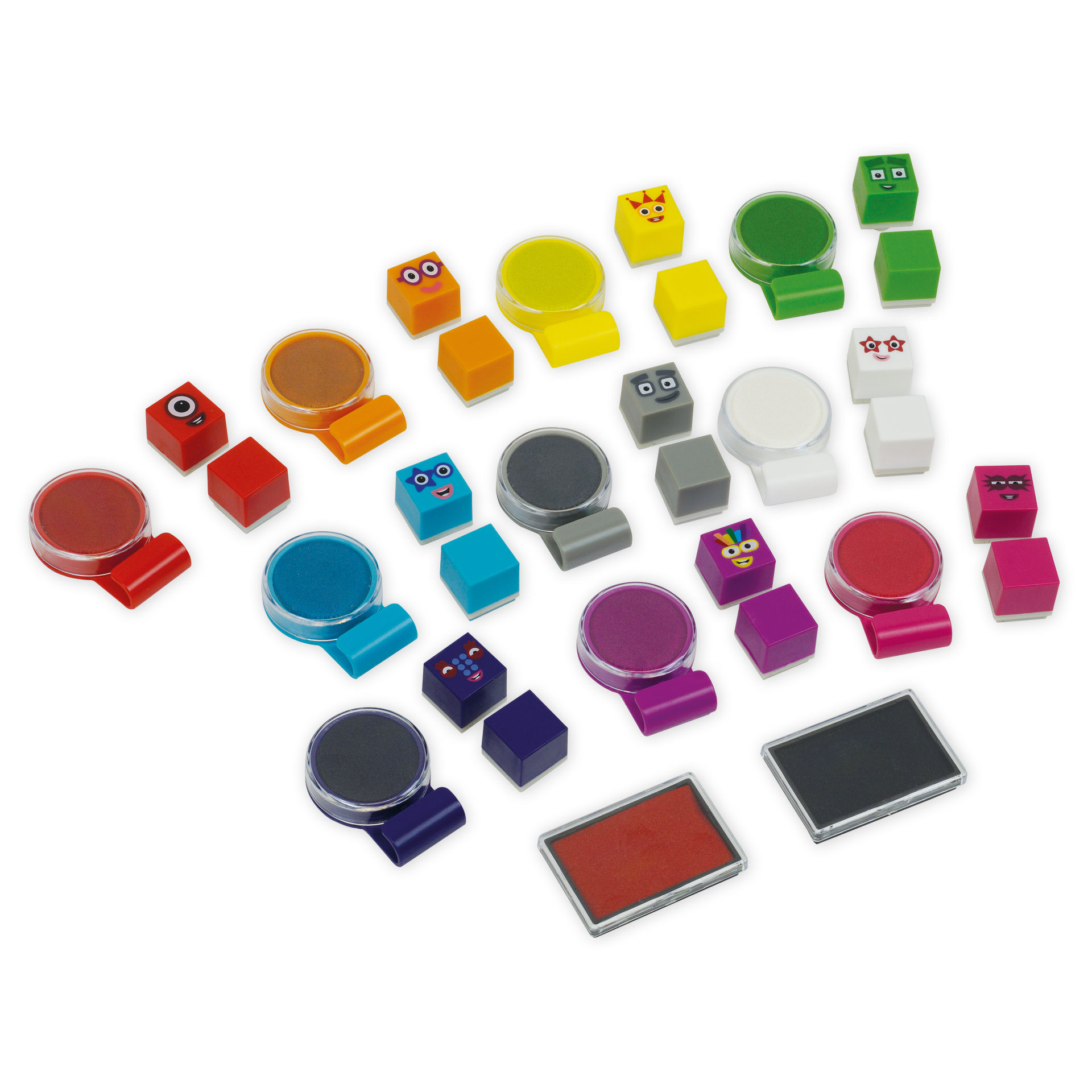 TimeTEX Set Mathe-Stempel "Rechen-Türme", 32-tlg.