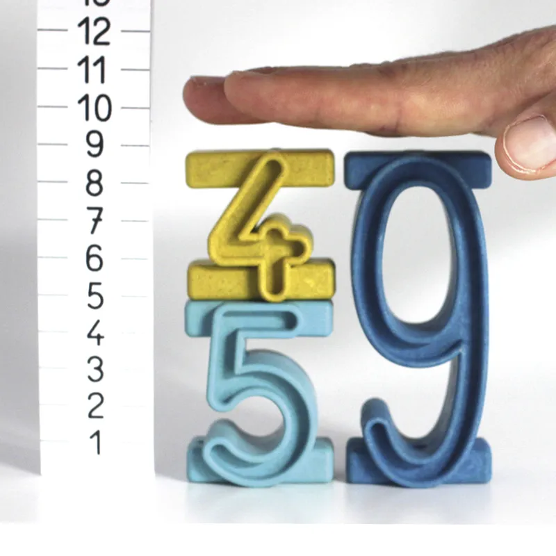 Klassensatz Stapel-Zahlen Montessori-Farben, 8-tlg., in Stapel-Box "Montessori Premium"