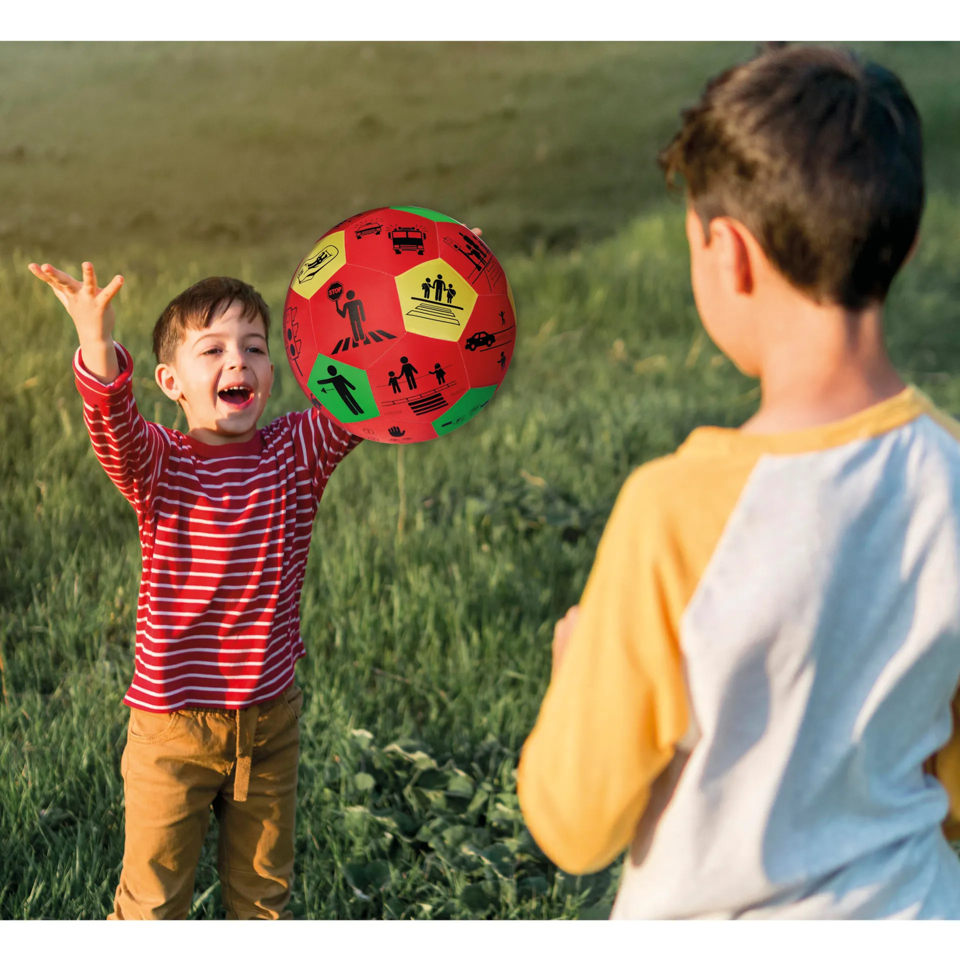 Pædagogisk spillebold "Pello" - trafikundervisning