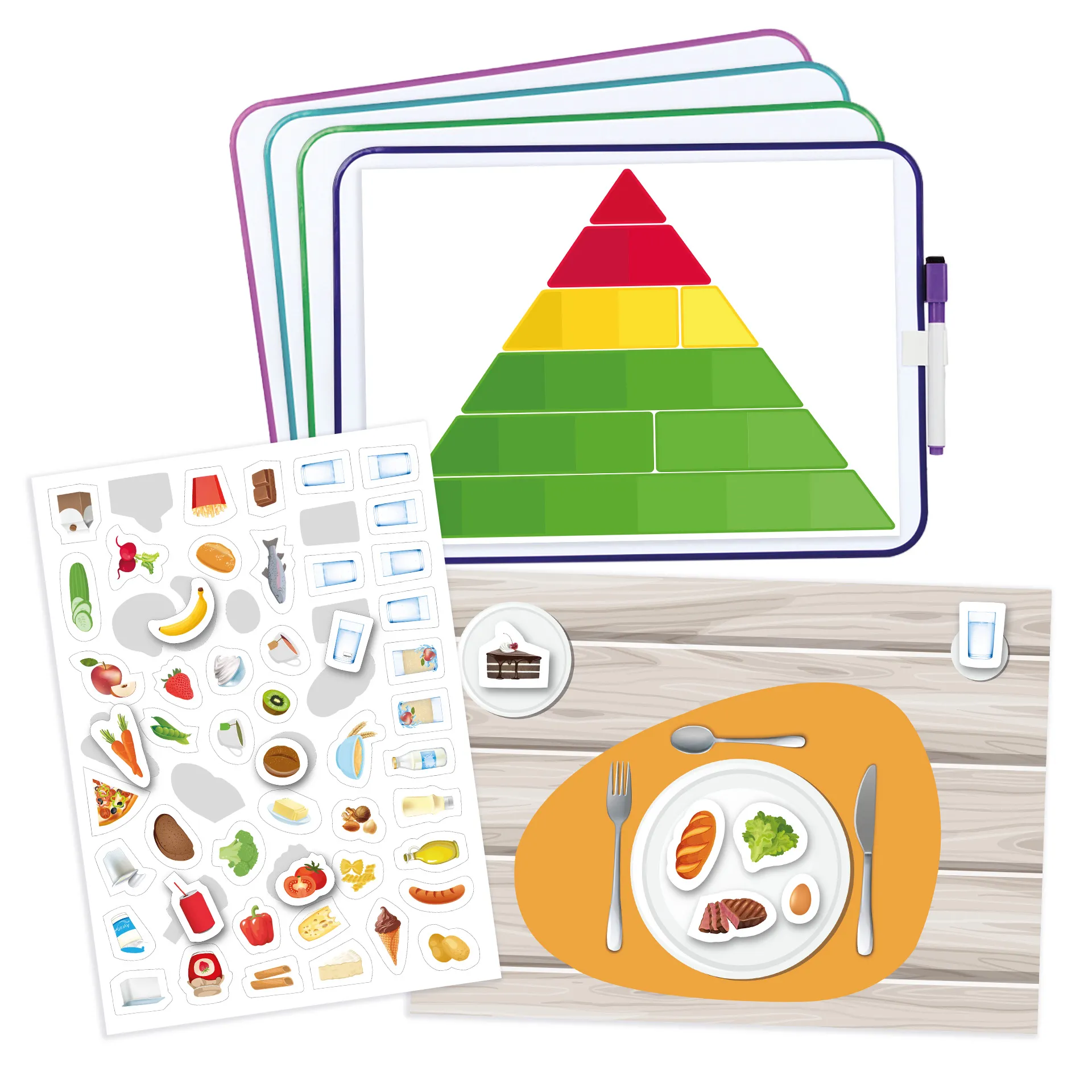 Gruppen-Set Gesunde Ernährung, magnetisch, 130-tlg.