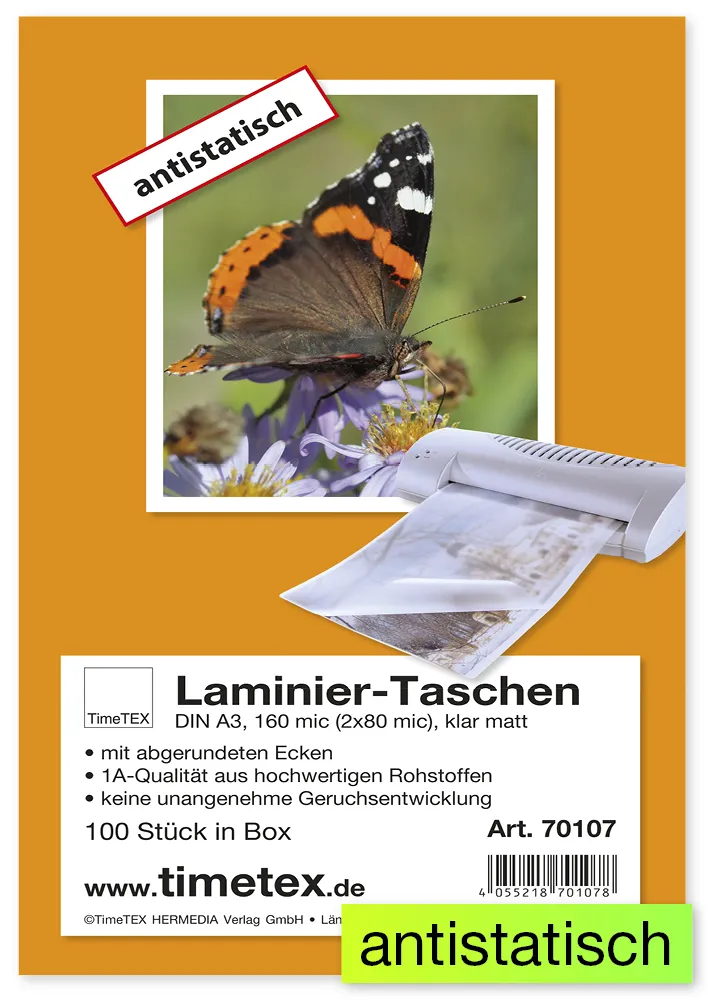 Lamineringsfickor A3 2x80 mic matta, 100 st