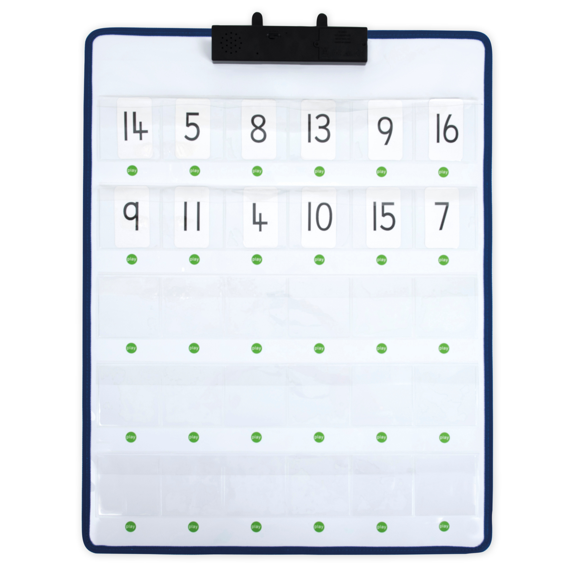 Interaktive Sprach-Rekorder-Tafel mit 30 Einstecktaschen