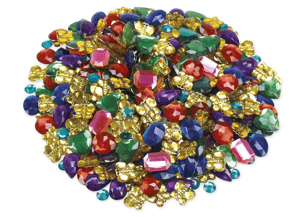 Schmuck-Steine, 15-25 mm, ca. 500 Stück