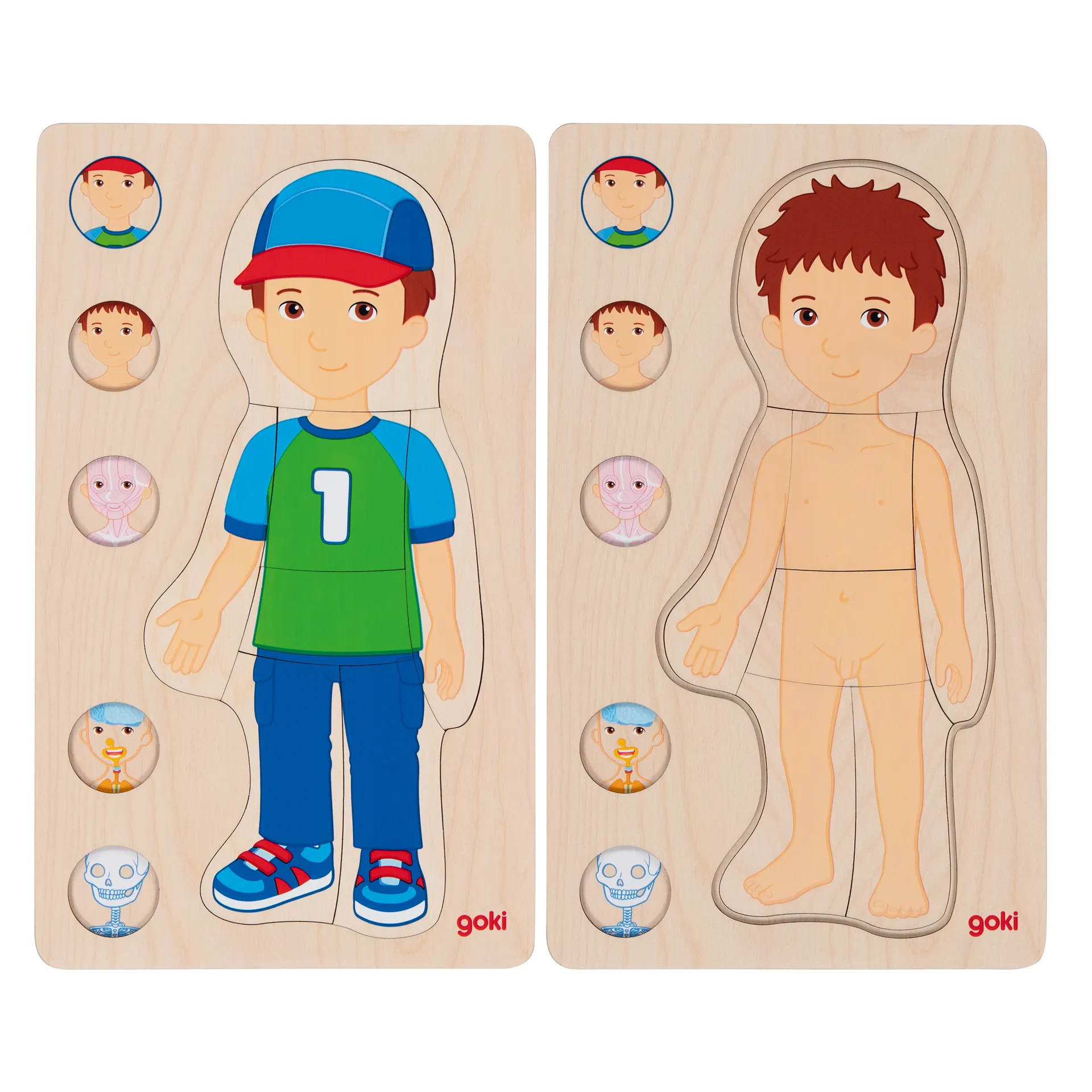 Schichten-Puzzle "Körper Junge", 29-tlg.